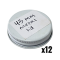 43mm Metal Jar Lid
