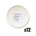 63mm Plastic Lids with Liner