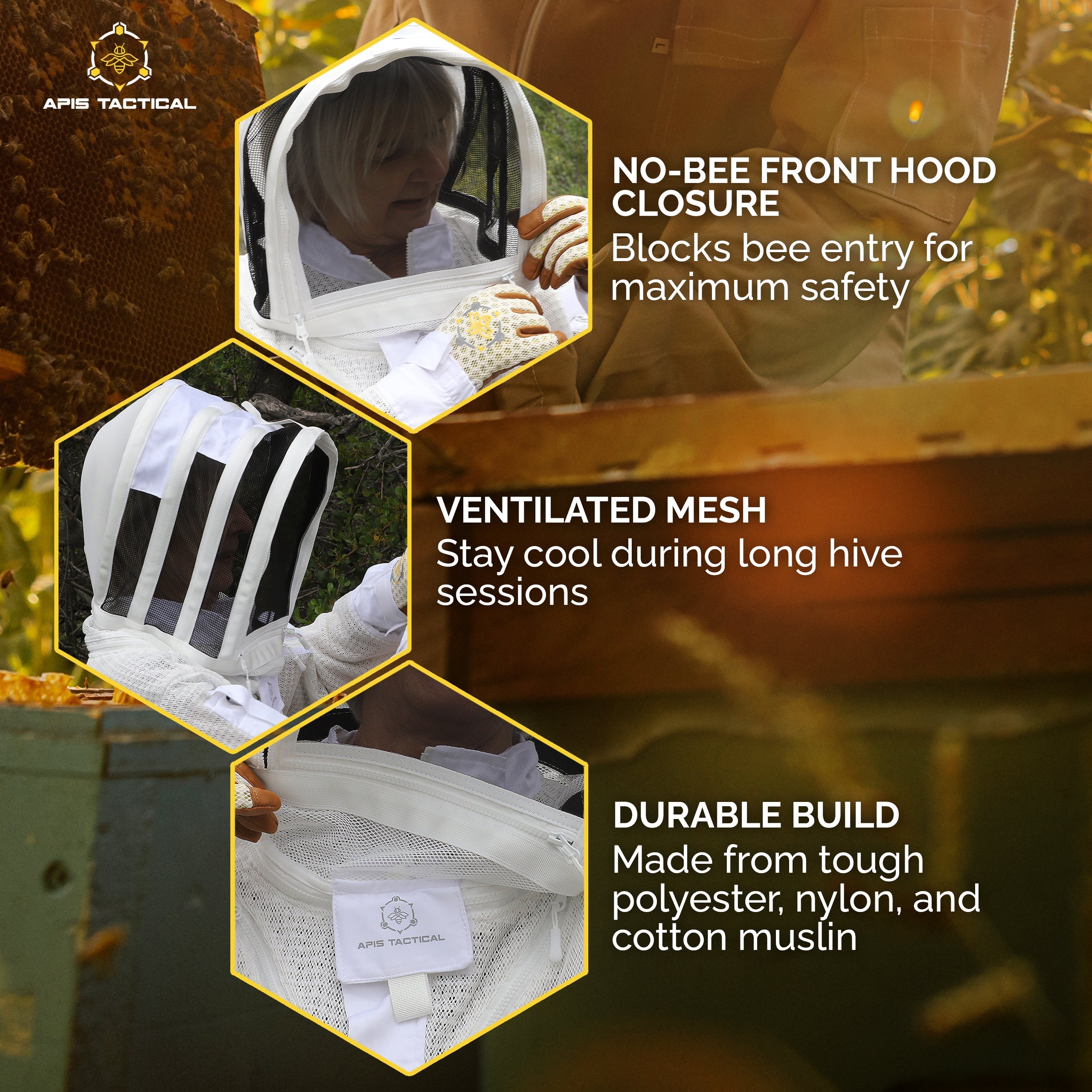 Apis Tactical PRO Beekeeping Fencing Veil