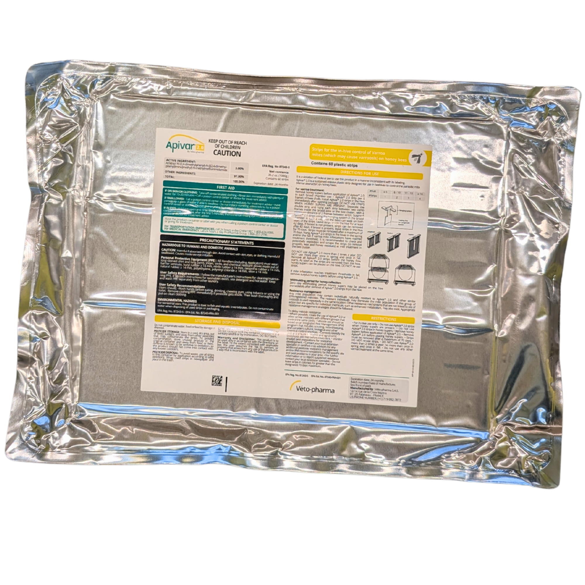 Apivar 2.0 Varroa Mite Strips