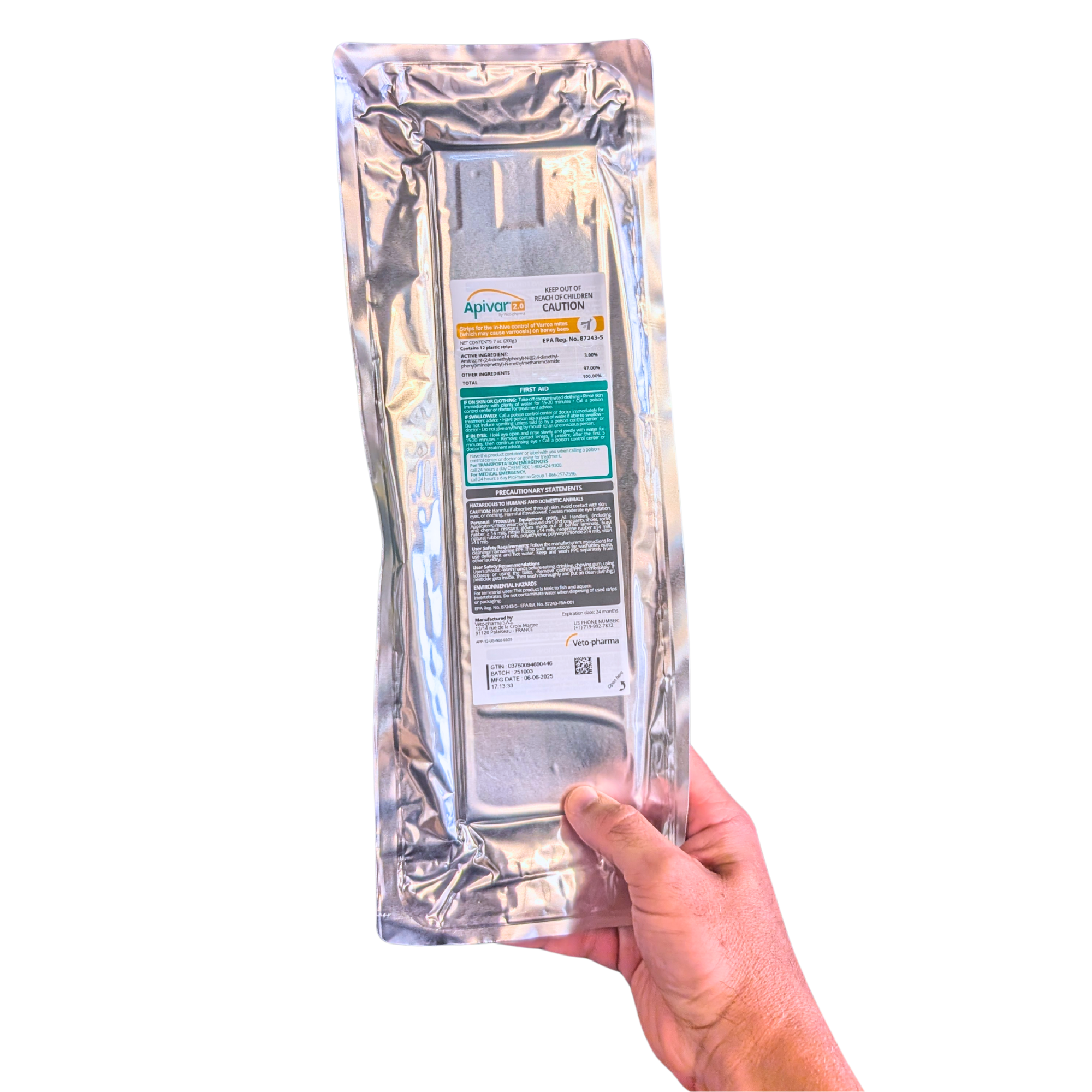 Apivar 2.0 Varroa Mite Strips