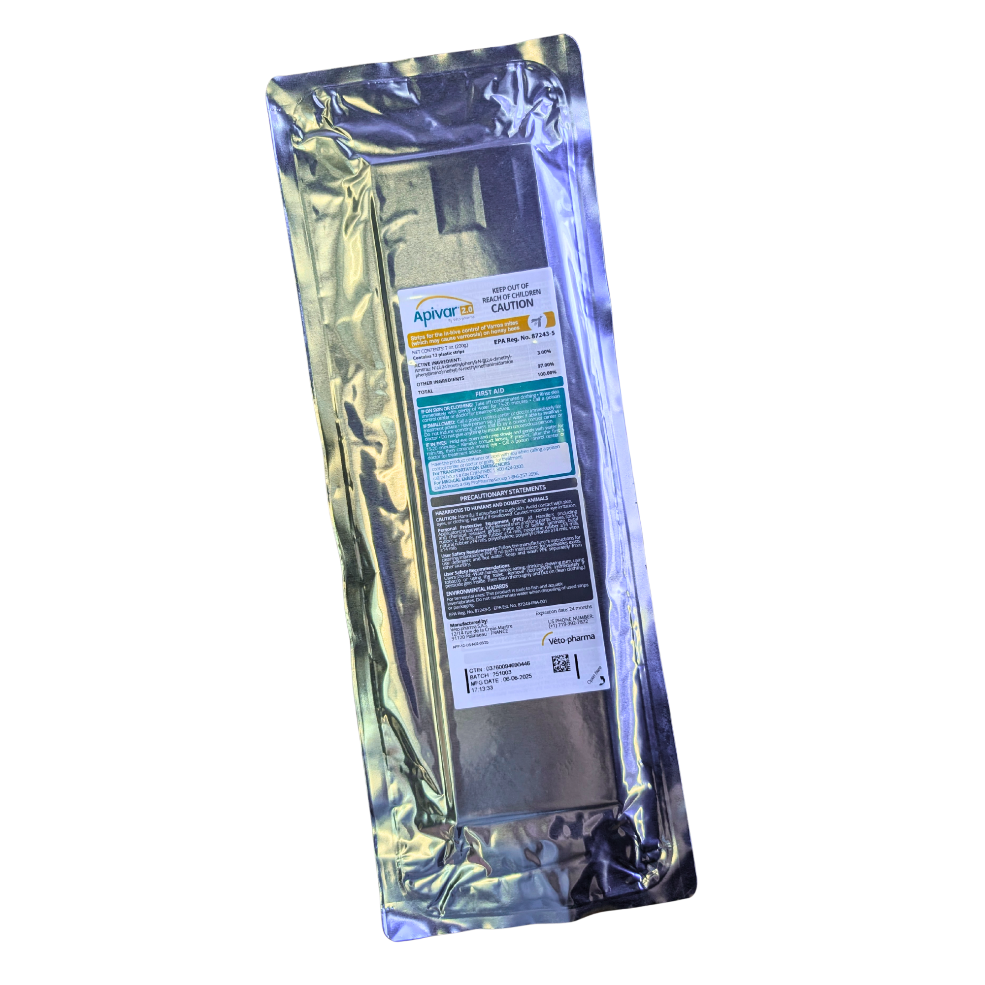 Apivar 2.0 Varroa Mite Strips