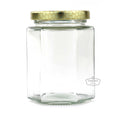 Glass Hexagon Jar | 190 ml