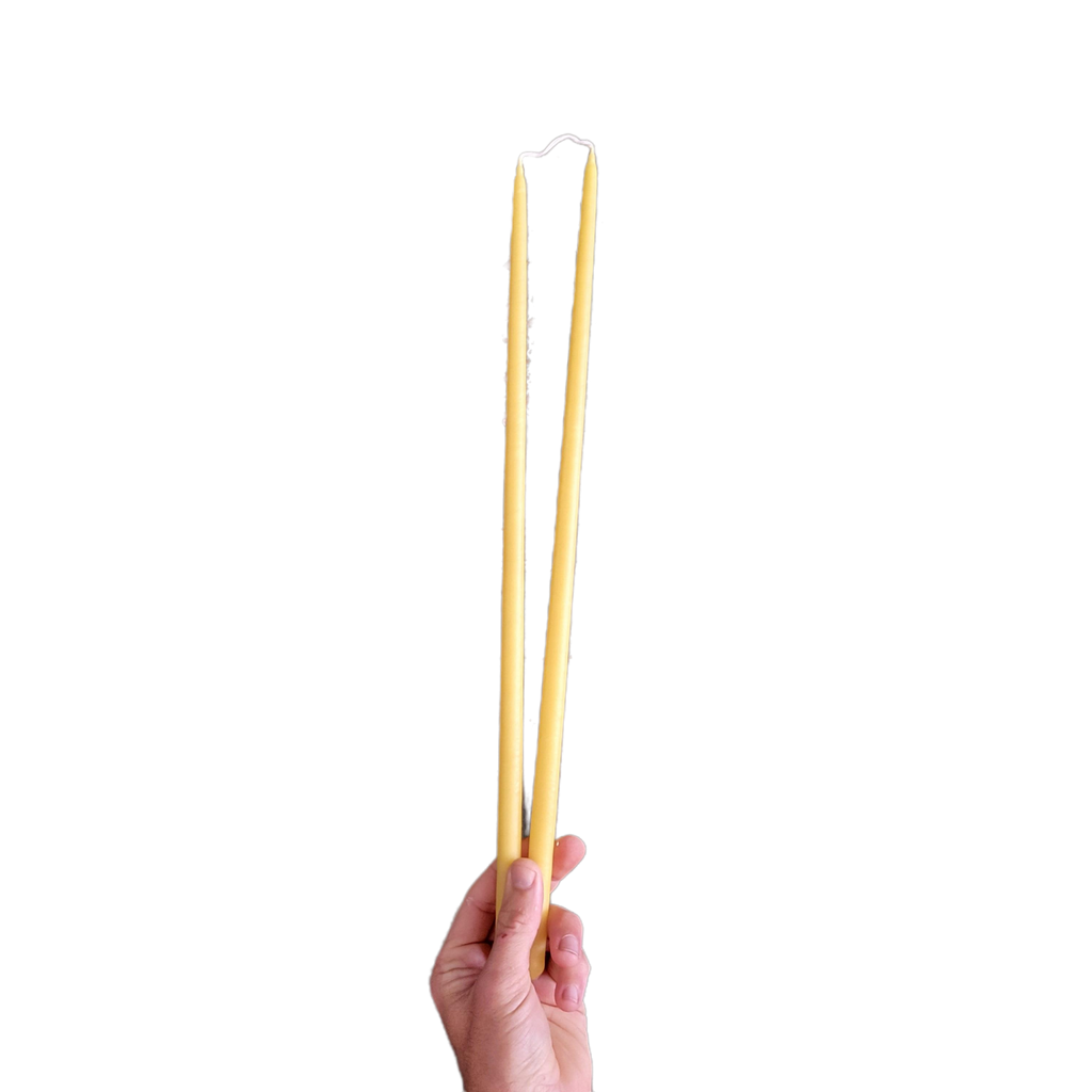 Thin Taper Beeswax Candles